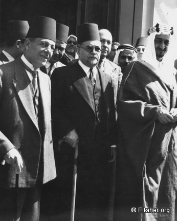 1945 - Crown Prince Faysal Bin Abdelaziz and Sheikh Hafez Wahba